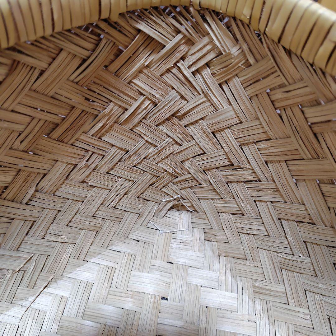 竹行李　古道具　アンティーク　竹籠　収納　カゴ