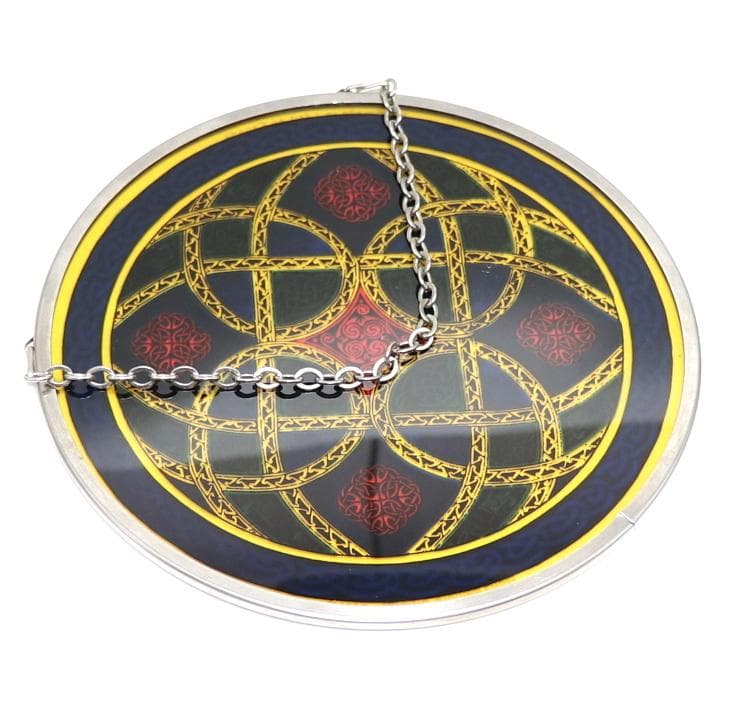 ケルト文様 ヴィンテージ ステンドグラス ケルズの書 キリスト 宗教