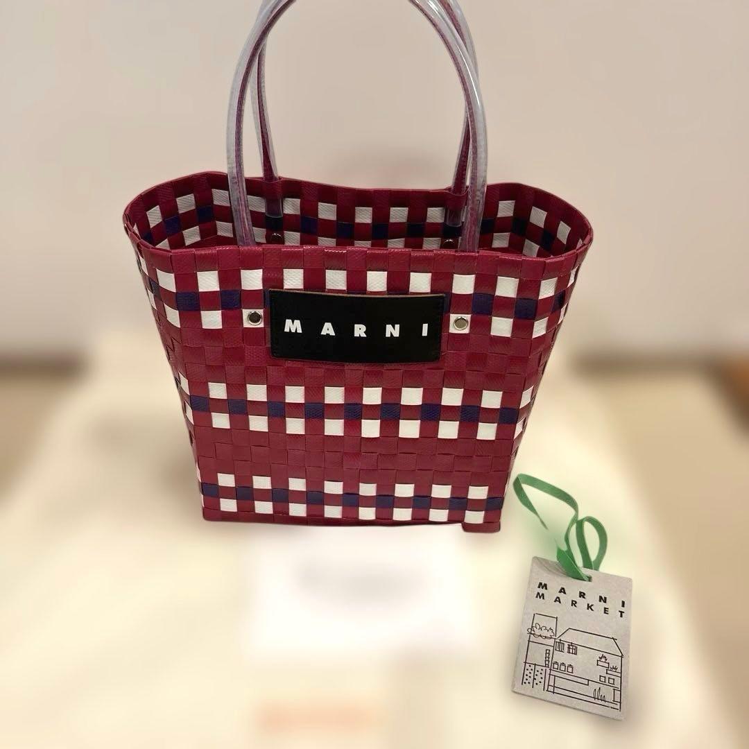 マルニフラワーカフェ ミニ バスケットバッグ