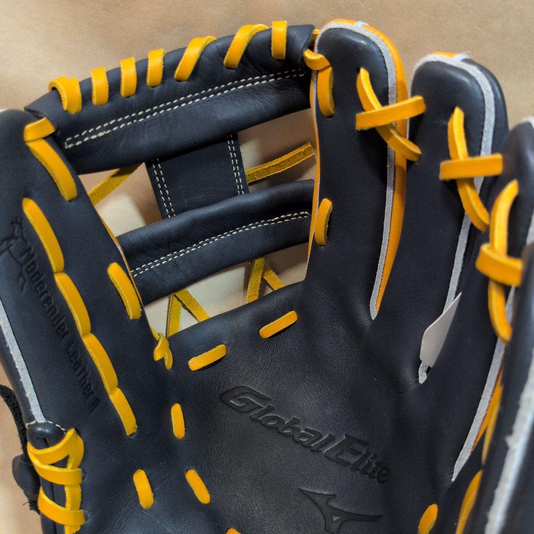 ミズノ:右投げ用:軟式用グラブ:内野手用:サイズ9:DブルーXオレンジ