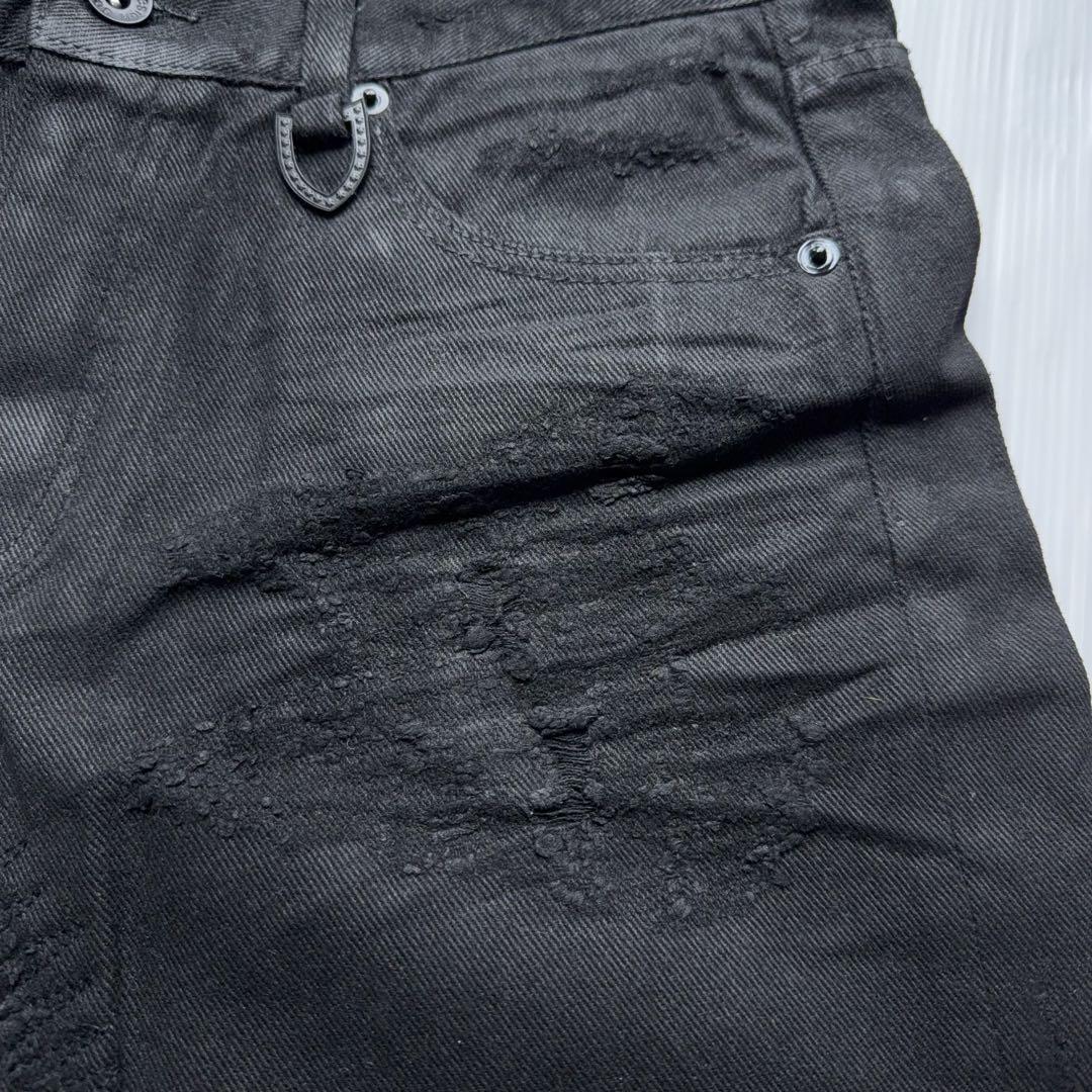 パンツ semantic 00s y2k coating repair denim