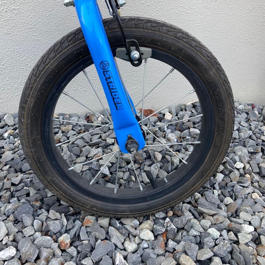 STRIDER SPORT 14x 青 ブルー 自転車 スタンドあり