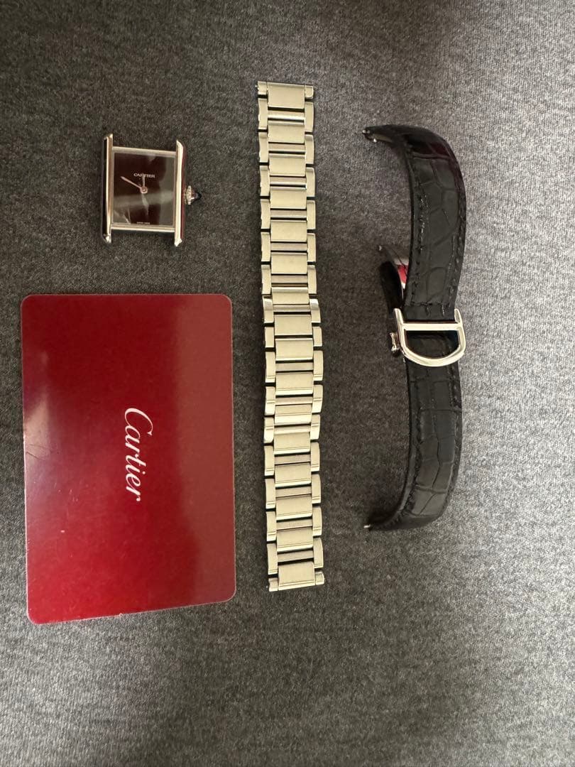 カルティエ タンクマスト SM WSTA0071 極美品 ブラックダイヤル