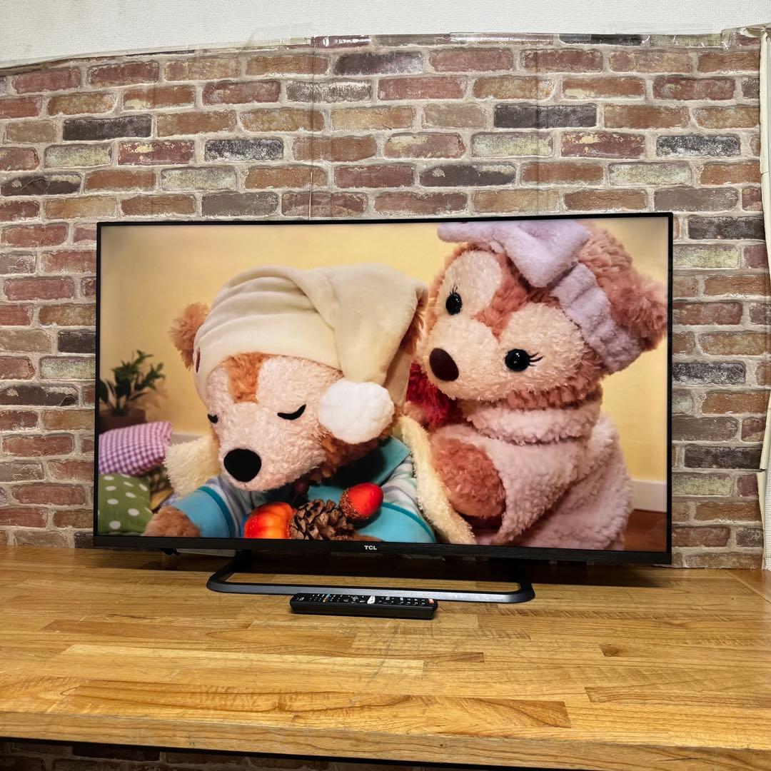 TCL 50V型 4K 液晶テレビ スマートテレビ 50P8S 動画配信アプリ○