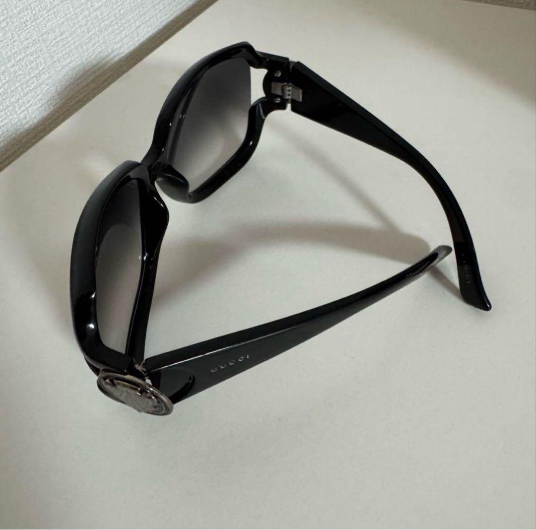 GUCCI サングラス ブラック サイドロゴ ユニセックス 美品