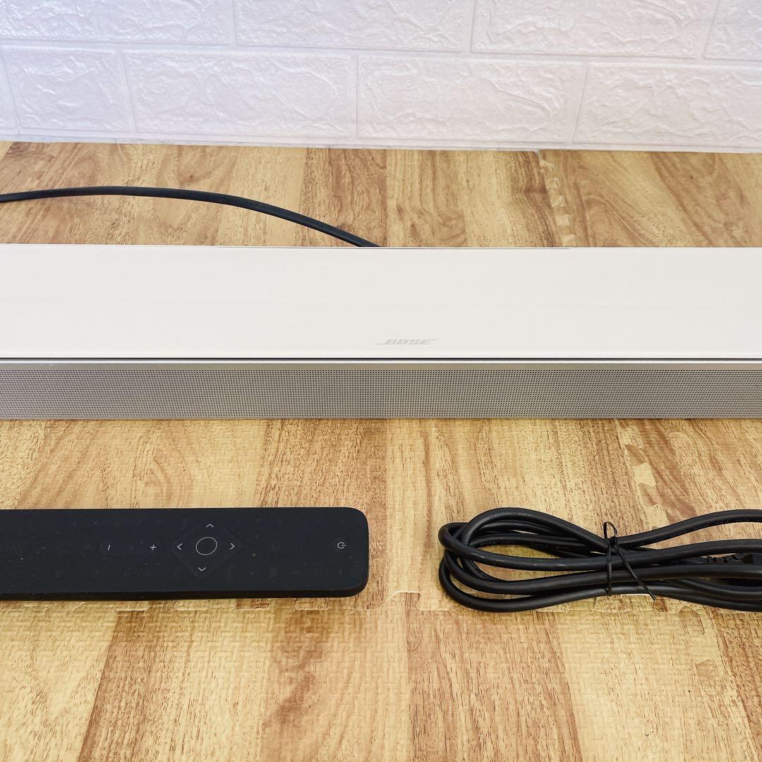【美品】BOSE サウンドバー ホワイト 美品　動作確認済　SOUNDBAR