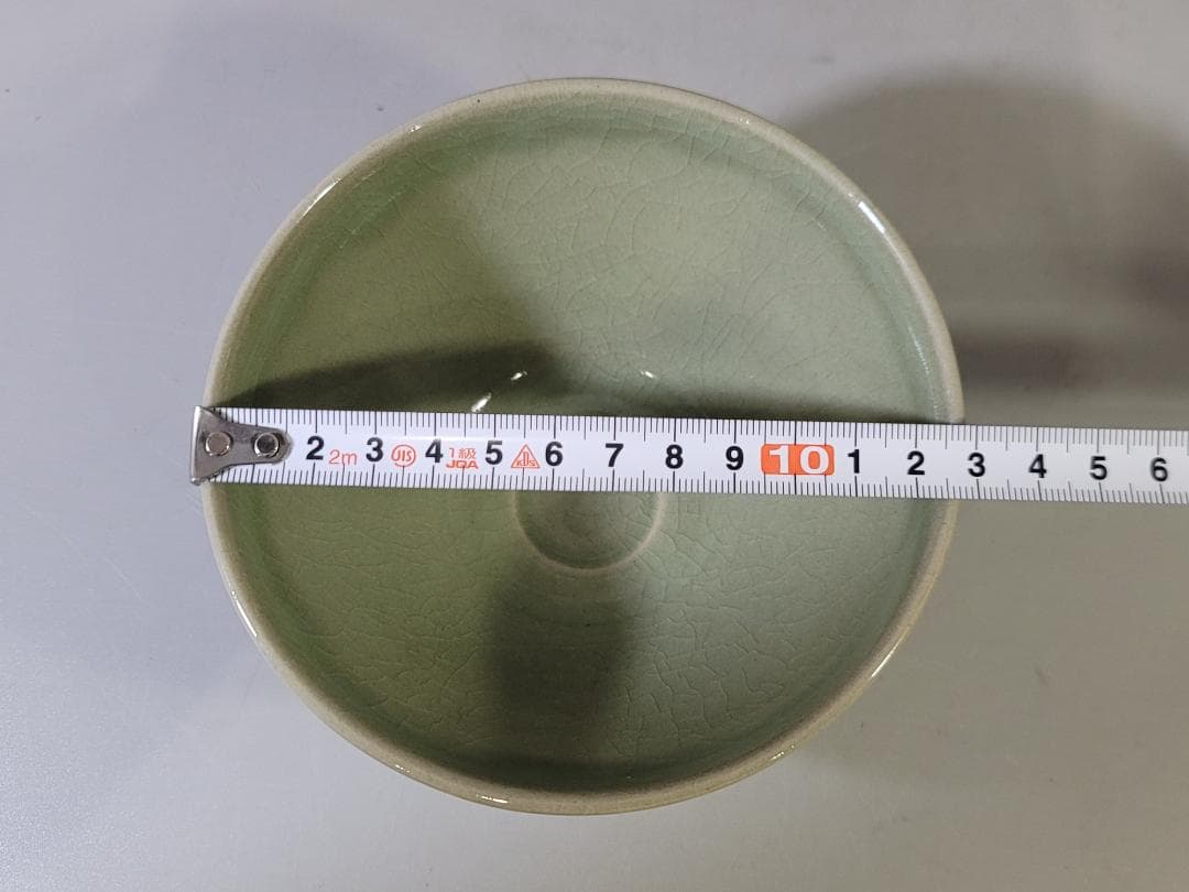 茶道具 青磁天目数茶碗 十客 共箱 DT740