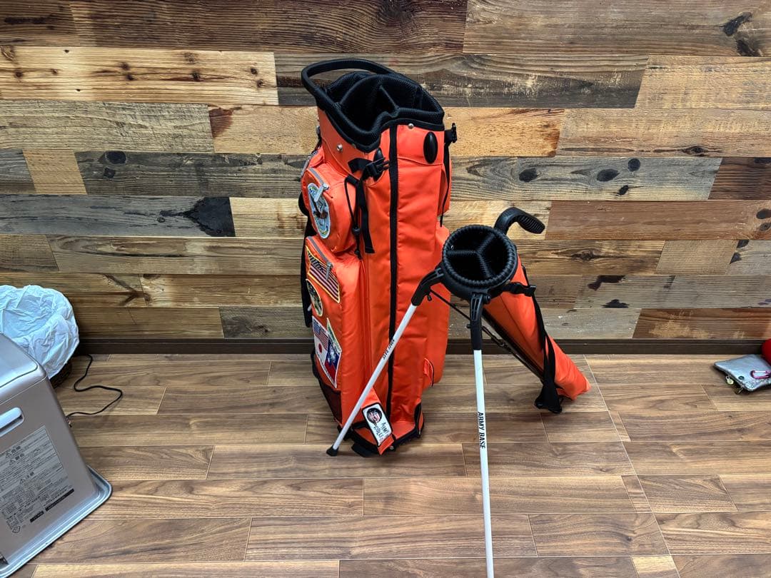 アーミーベースコレクション　 キャディバッグ オレンジ