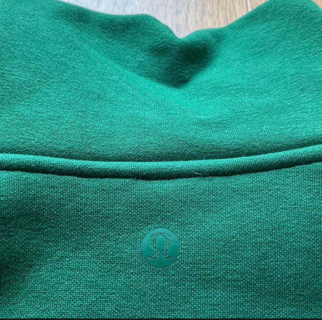ルルレモン ハーフジップ　ロングXS 深緑　scuba スウェット