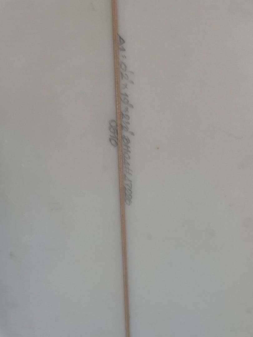 サーフボード 青と白のグラデーション フィン付き