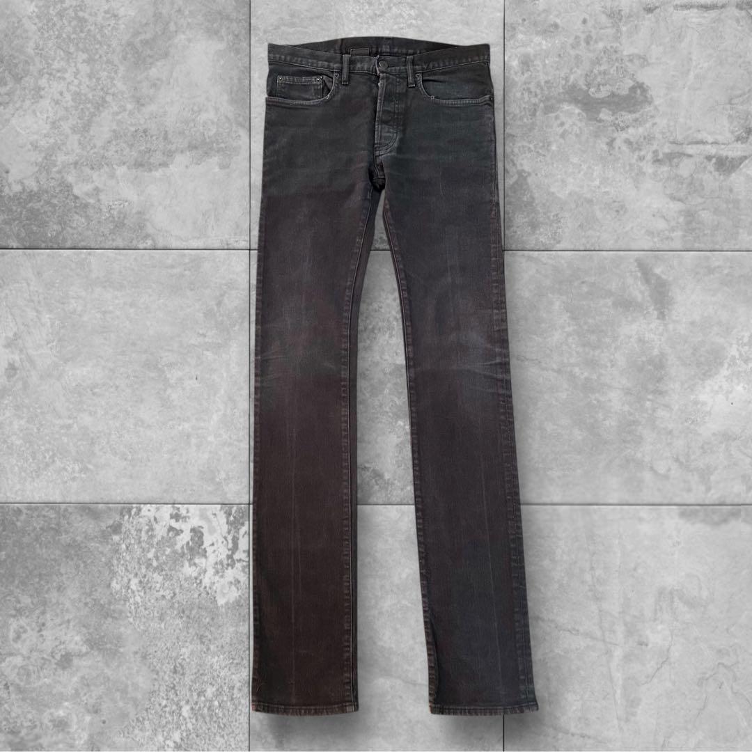 ディオールオム スリムストレート ブラックウォッシュ デニム 29インチ