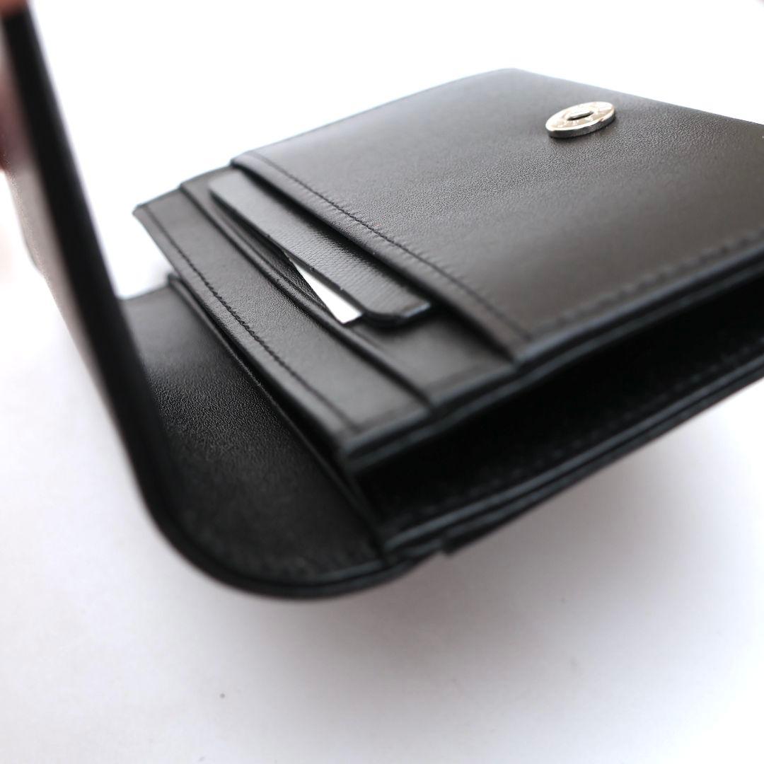 未使用 モンブラン MONTBLANC ブラックレザー 名刺入れ カードケース