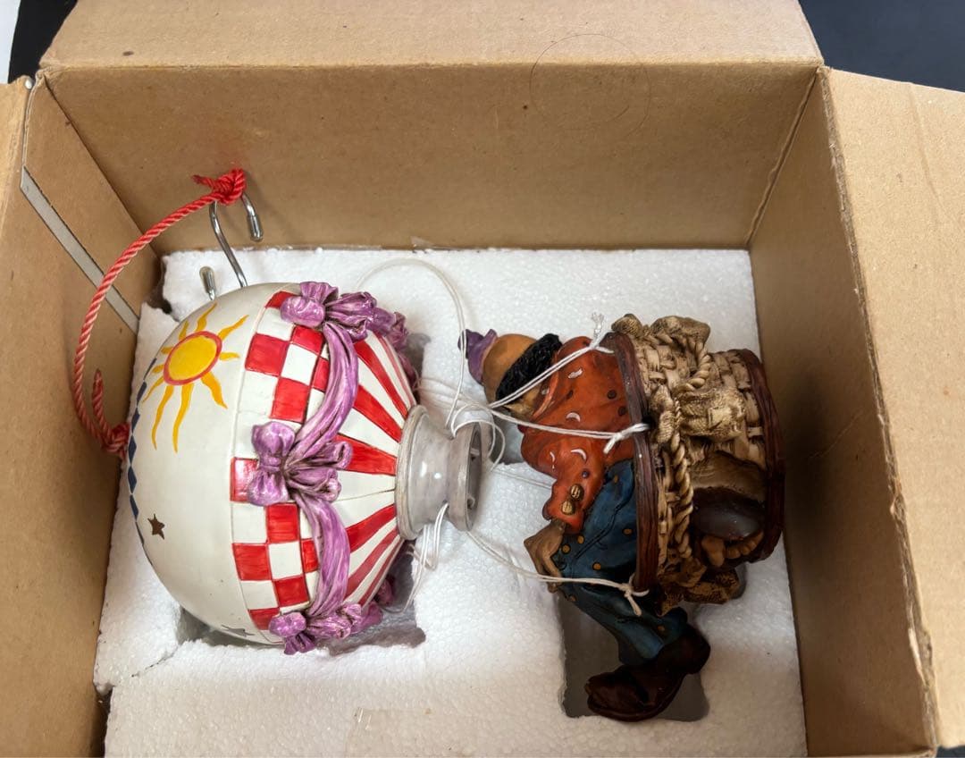 アンティーク 気球 ピエロ AERIAL CLOWNS 陶器 インテリア レトロ