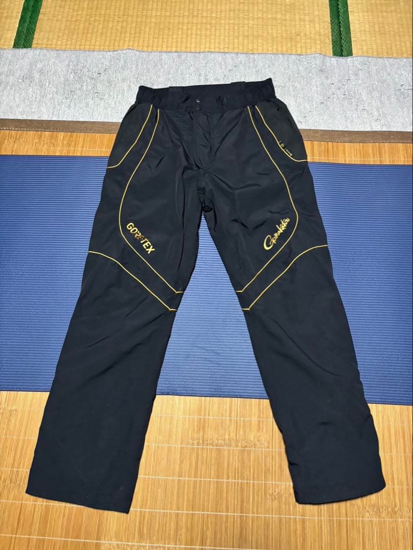 がまかつ ゴアテックス レインスーツ GM-3603 ブラック×ゴールドLサイズ