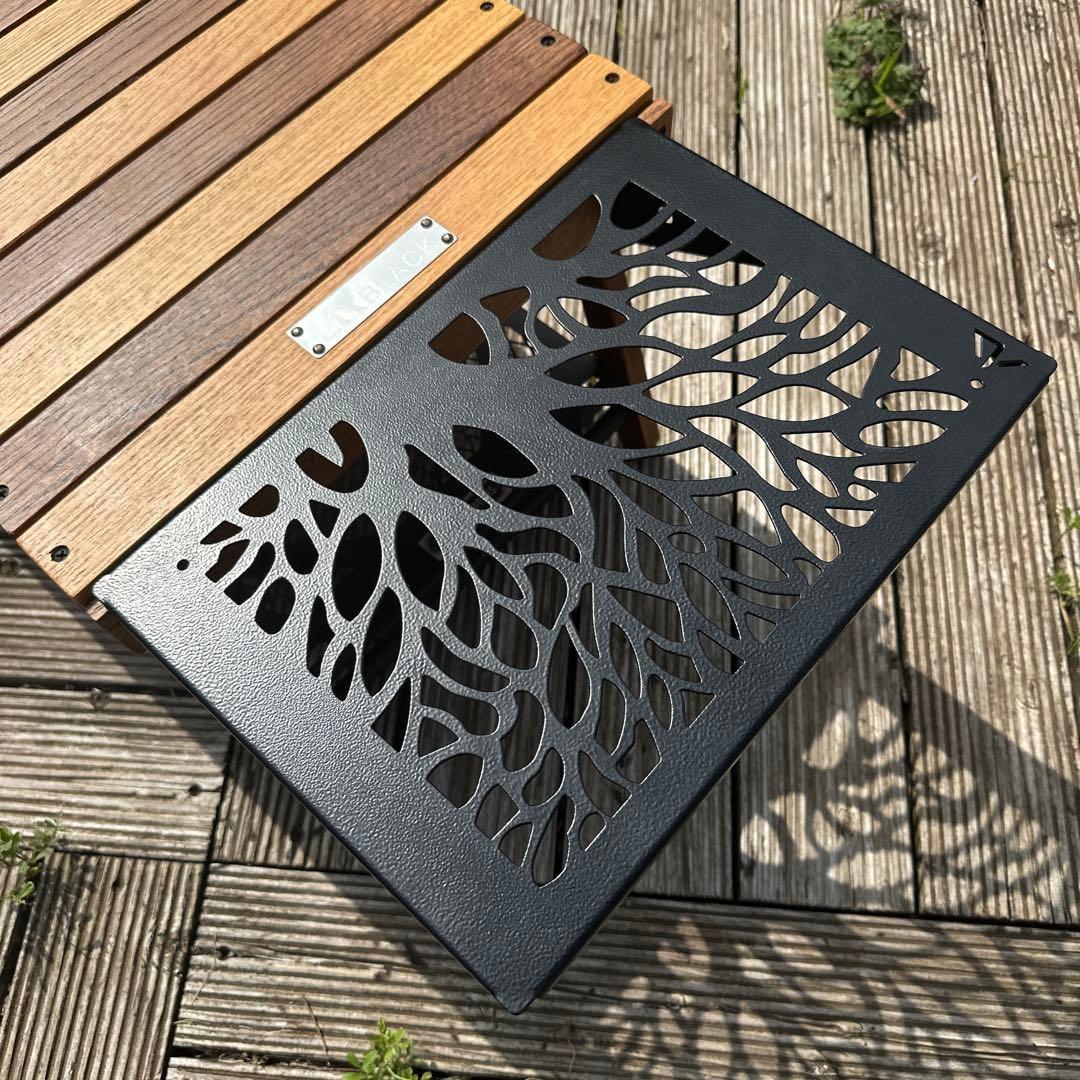 Black Design ハレテーブル用 アイアンプレート ツリー柄2枚セット
