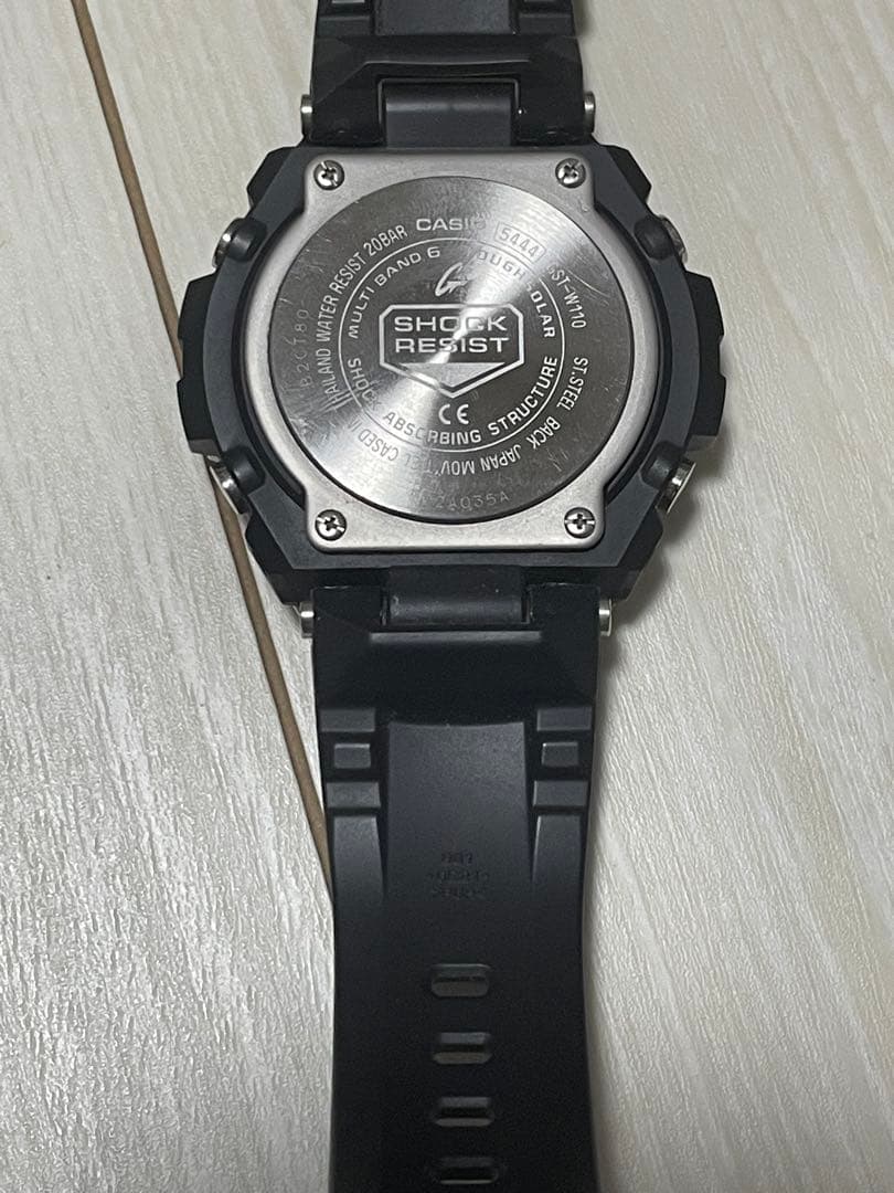CASIO G-SHOCK 電波ソーラー 腕時計 ブラック GST-W110