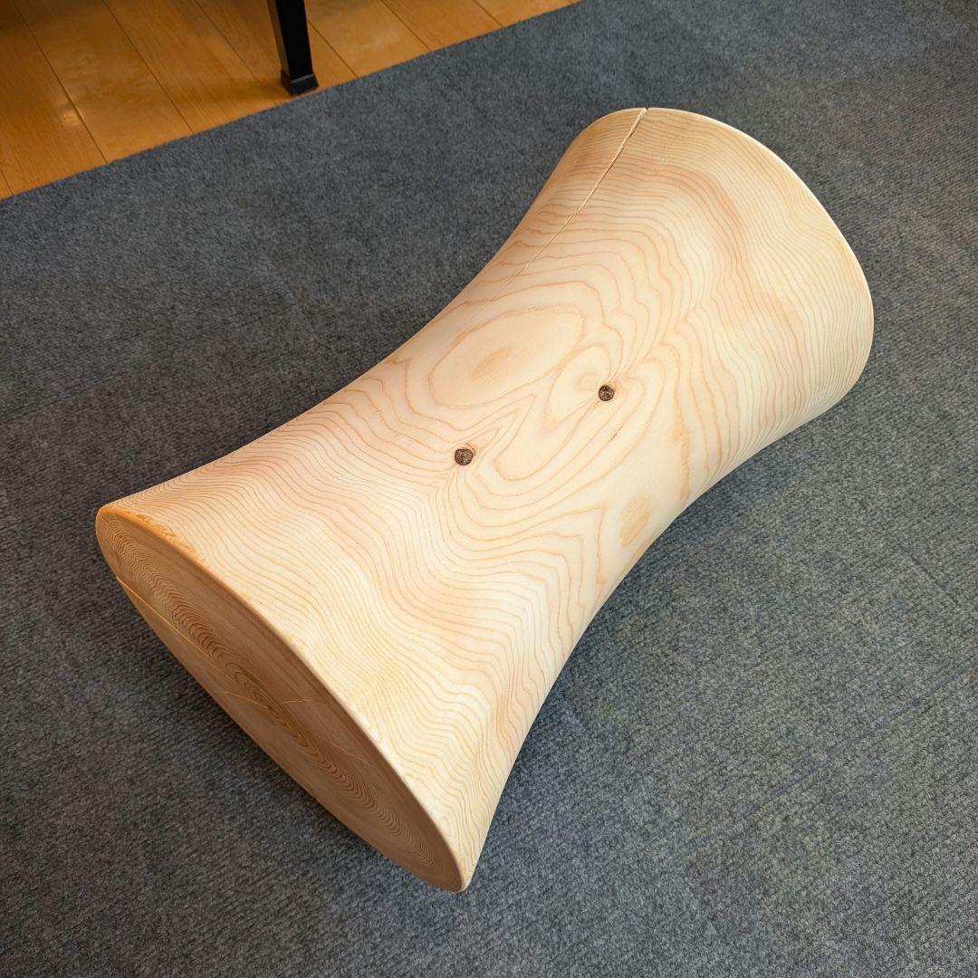 ppp　檜　丸太　椅子　スツール　高さ約45.5㎝