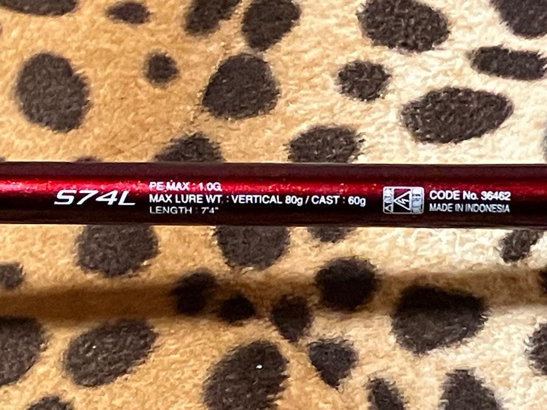 美品 シマノ 純正 炎月 SS S74L キャスティング タイラバ 専用ロッド