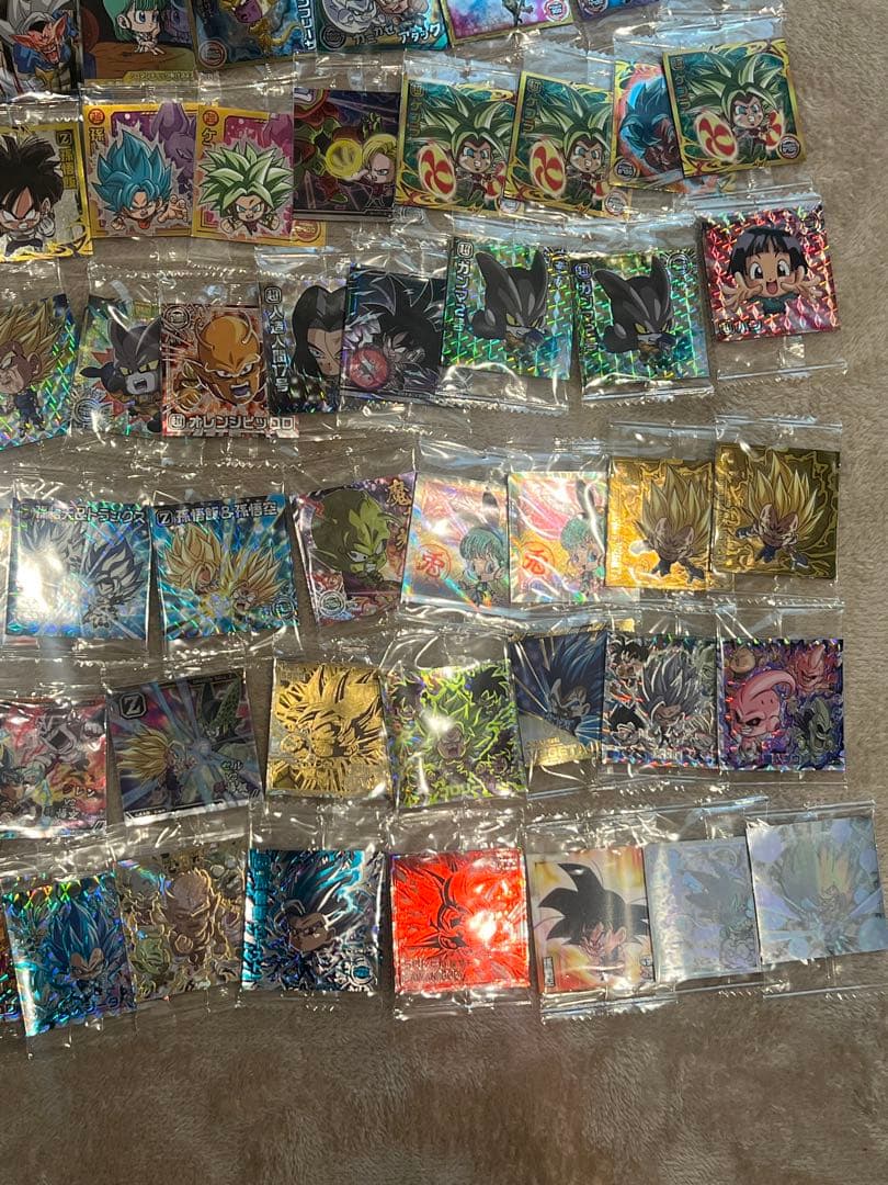 ハ*！様 ドラゴンボール ワンピース 鬼滅の刃 シール カード まとめ売り レア