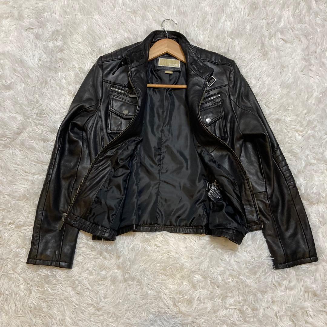 MICHAEL KORS シングルライダース レザージャケット　L