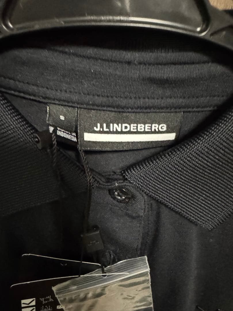 新品未使用J.LINDEBERG ブラック ポロシャツ サイズ38