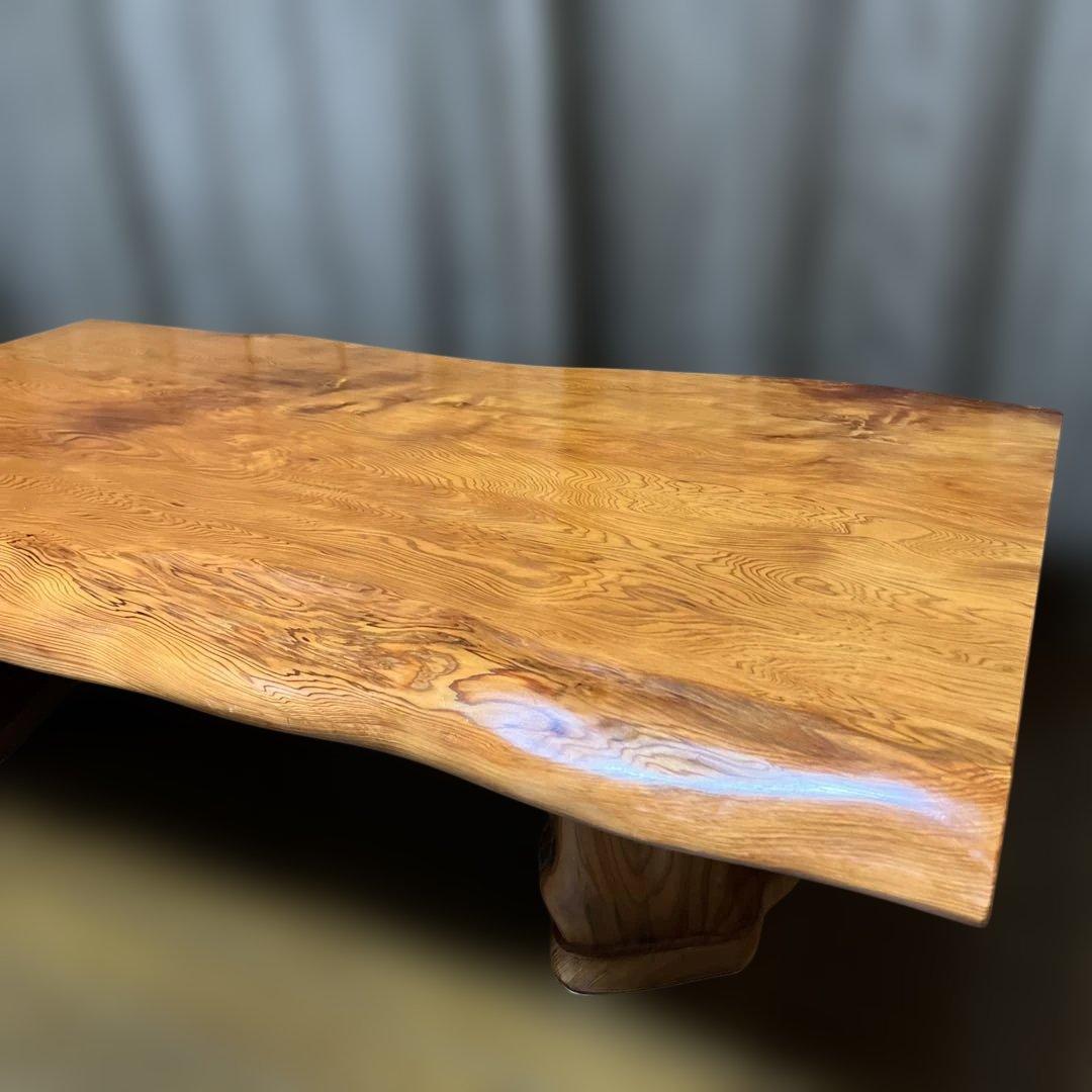 美品　希少　世界遺産　屋久杉　座卓　セパレートタイプ　樹齢1,000年以上