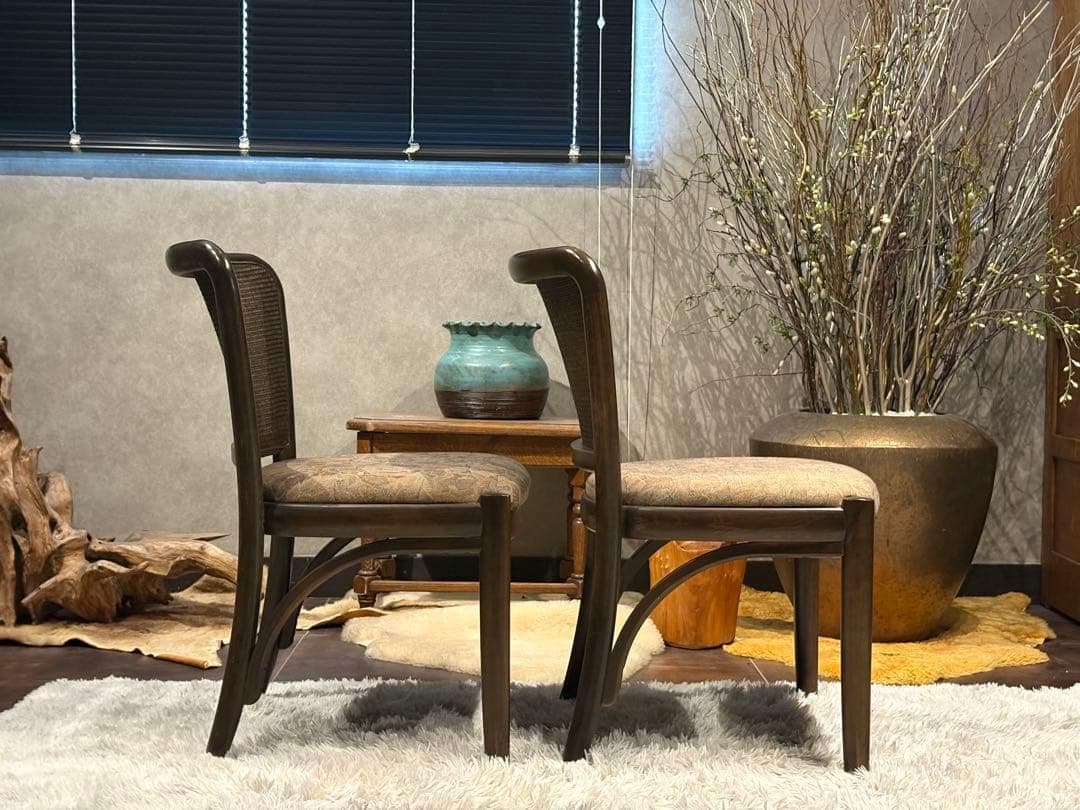 karimoku カリモク　ダイニングチェア　リビングチェア　ラタン IYG