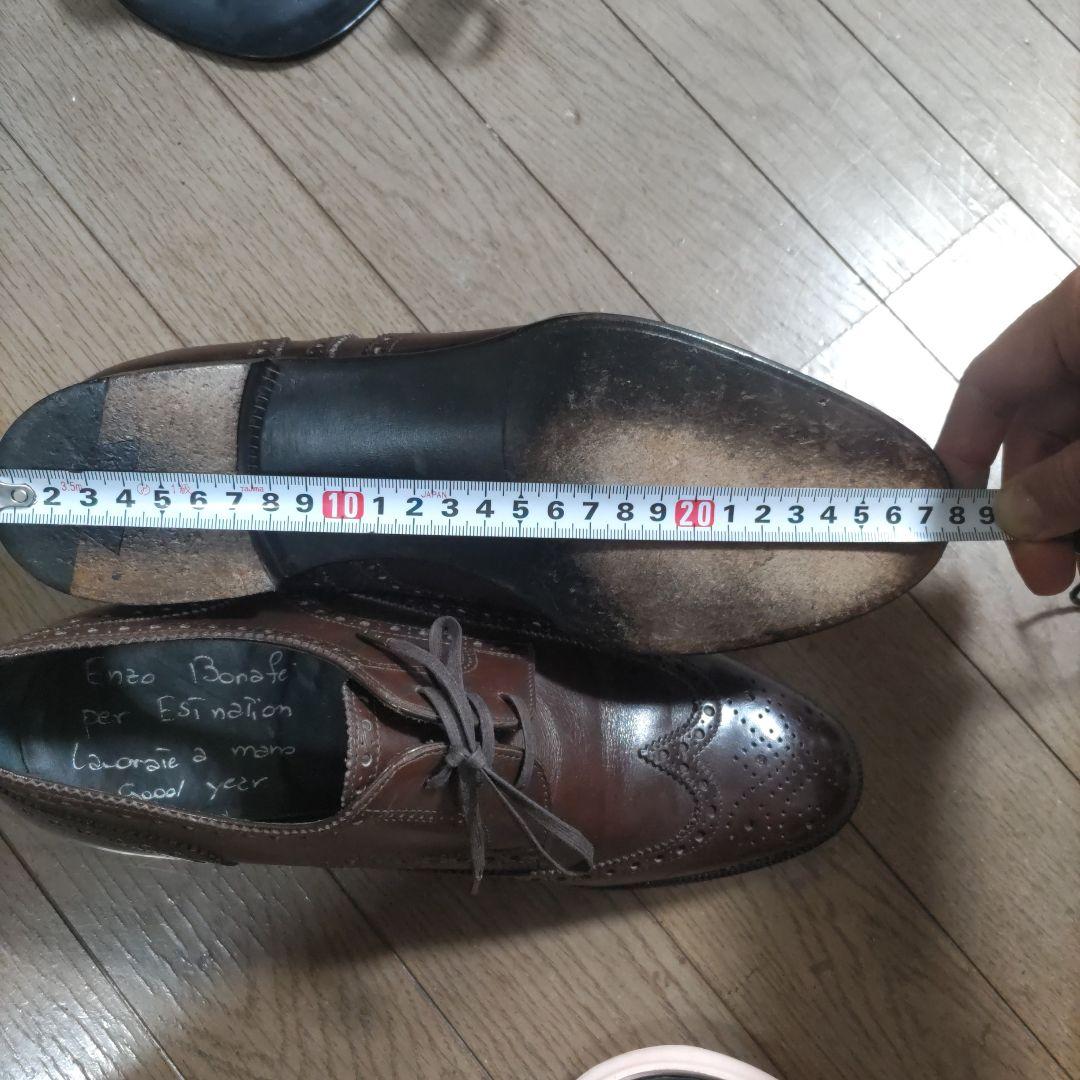 エンツォボナフェ　ENZO BONAFE　ブラウン ウィングチップ ブローグ