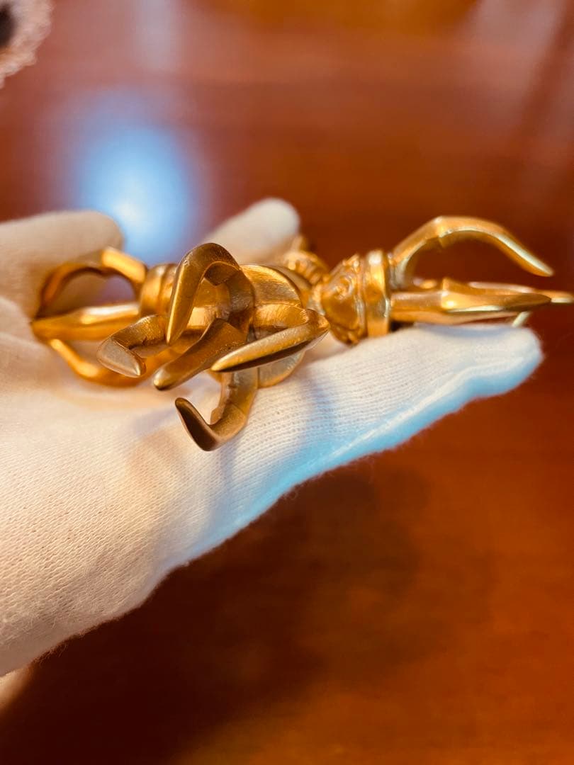 即日発送 新品チベット密教 カツマ 羯磨 十字 金剛杵 ダブルドルジェ 211g