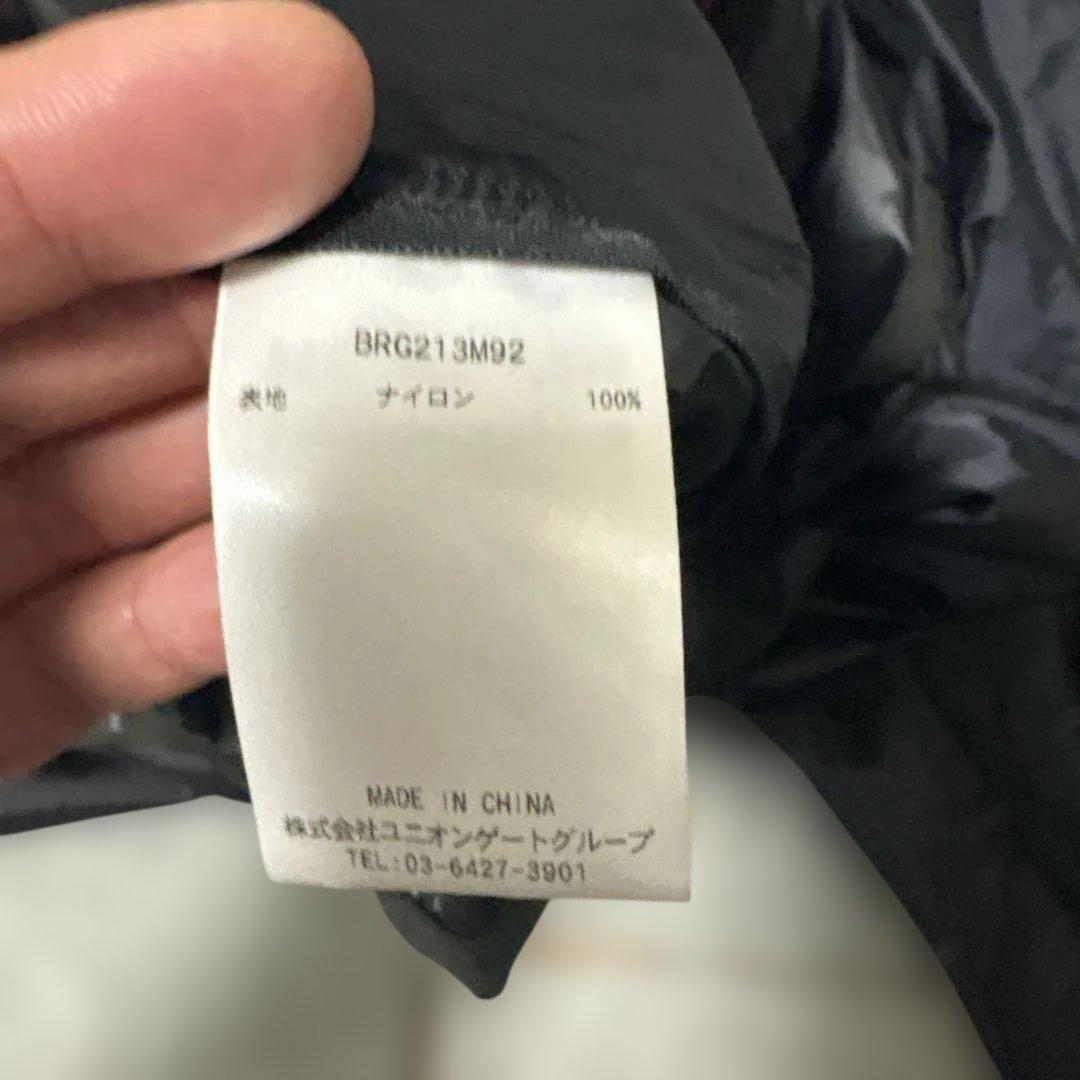 ブリーフィング　ナイロンジャケット　ダブルジップ　ブラック　XL