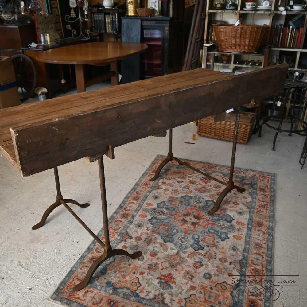 L3710-6 英国アンティーク ファームテーブルアトリエ テーブル 作業台