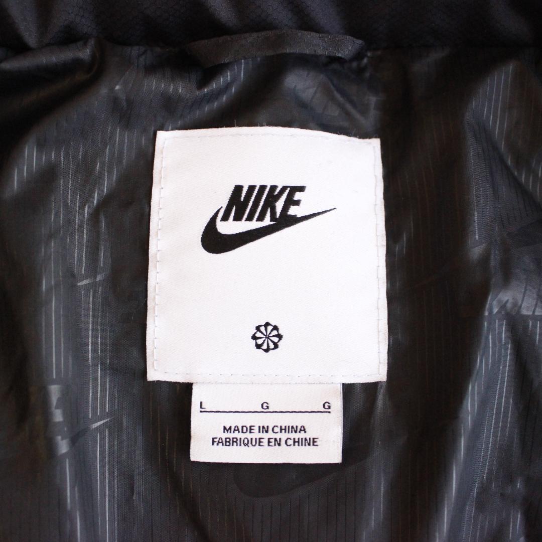NIKE プリマロフトパファージャケット Lサイズ ヌプシ ブラック ロゴ刺繡