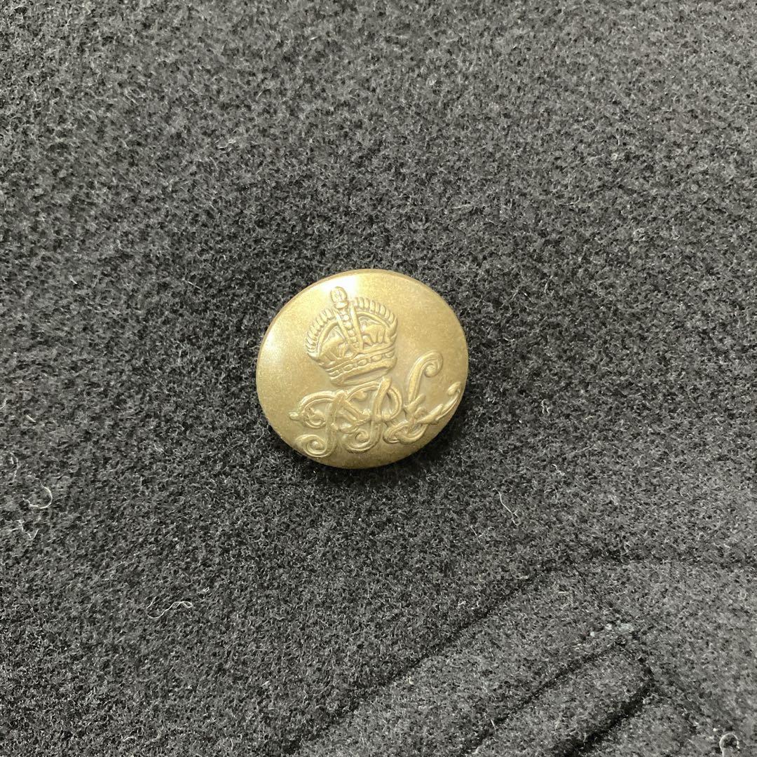 新品　レディースピーコート　ダブルブレスト ウールコート 黒　S