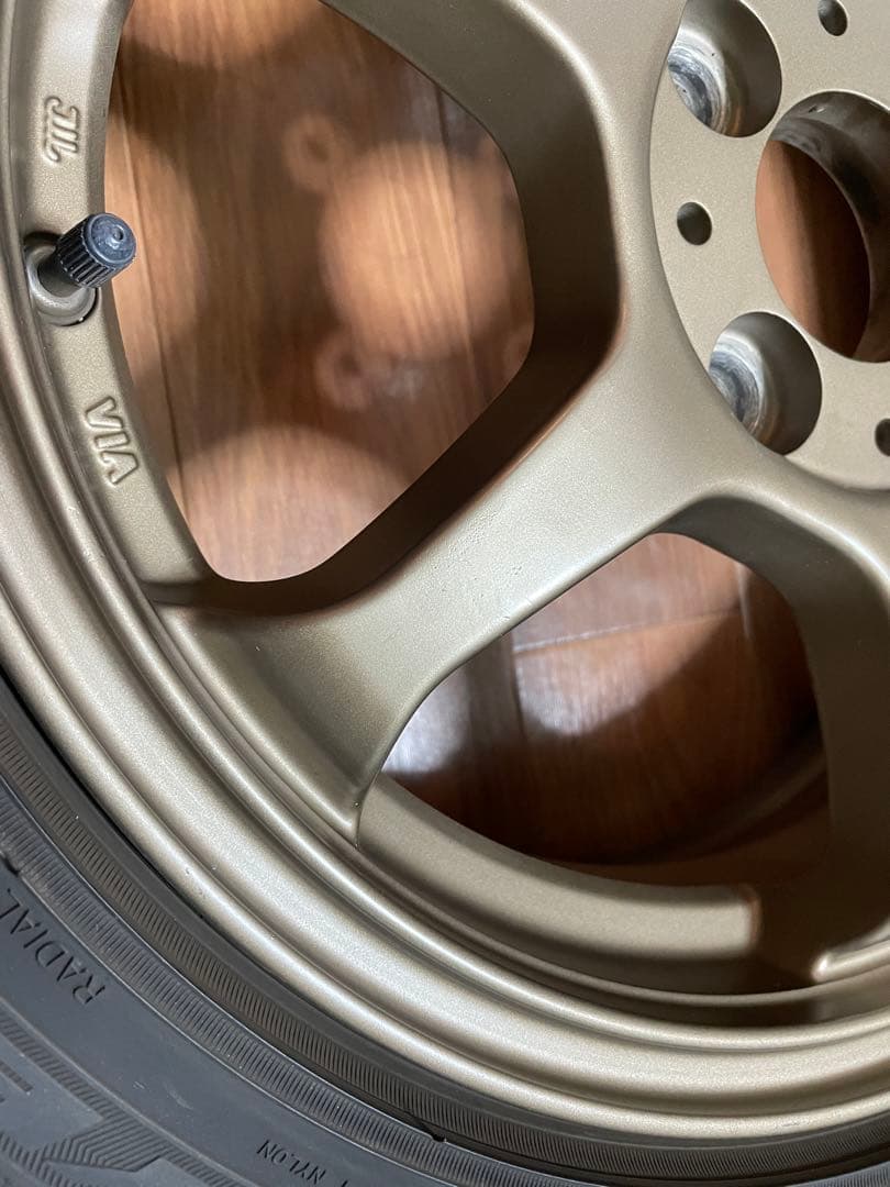 15インチ 5J PCD100オフセット45 4穴 レアマイスター風　TE37風