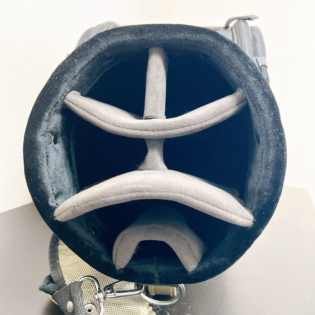 希少 NIKE ナイキ ゴルフ カートキャディバッグ6分割9型 ベージュブラック