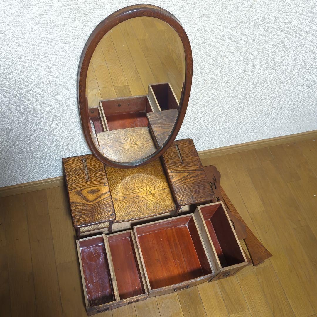木製和風ドレッサー　化粧鏡　昭和レトロ　古民家　アンティーク