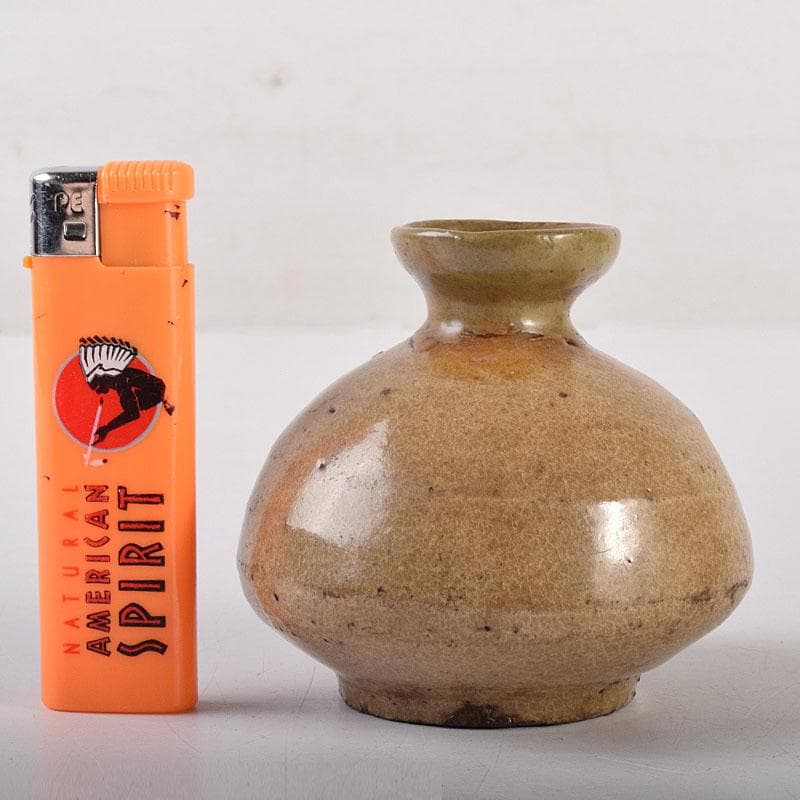 朝鮮美術　李朝　高麗青磁　徳利　M　R7868