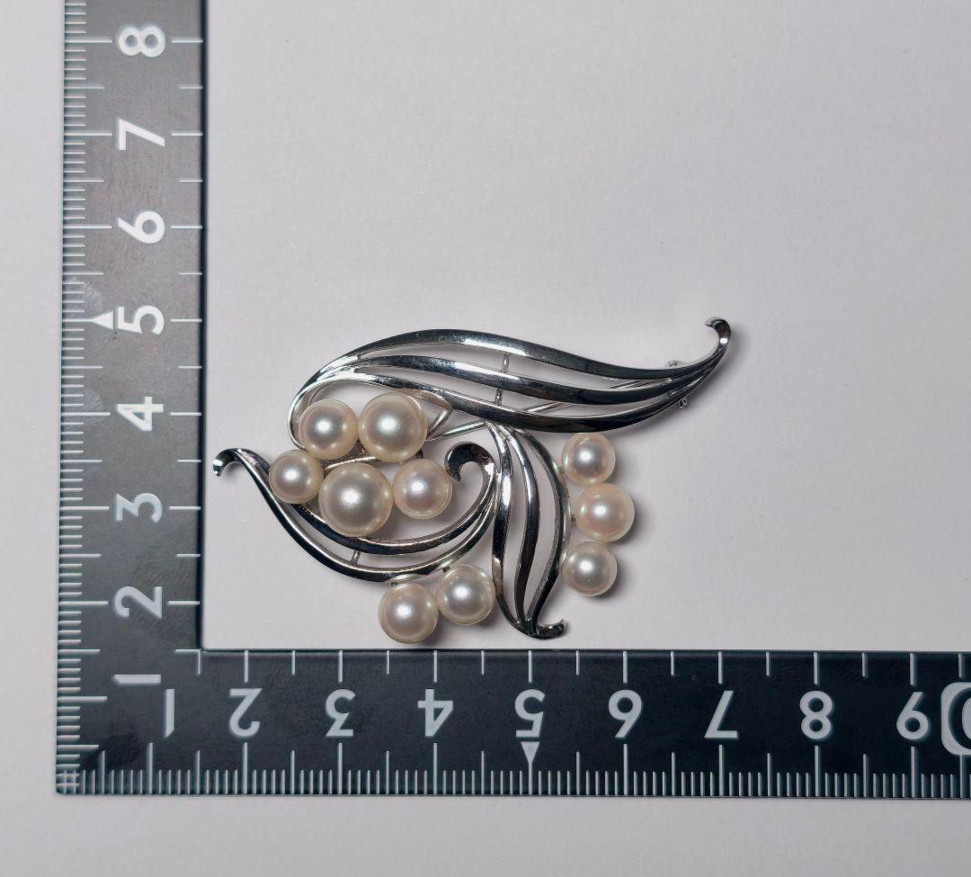 【極美品 最高級】ミキモト ブローチ パール フォーマル 10珠 皇室御用達