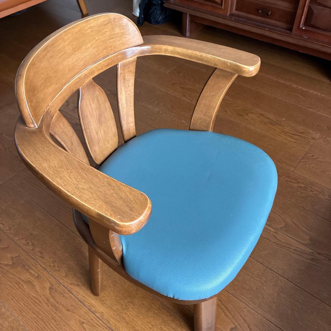 木製ダイニングチェア(回転可能)1脚