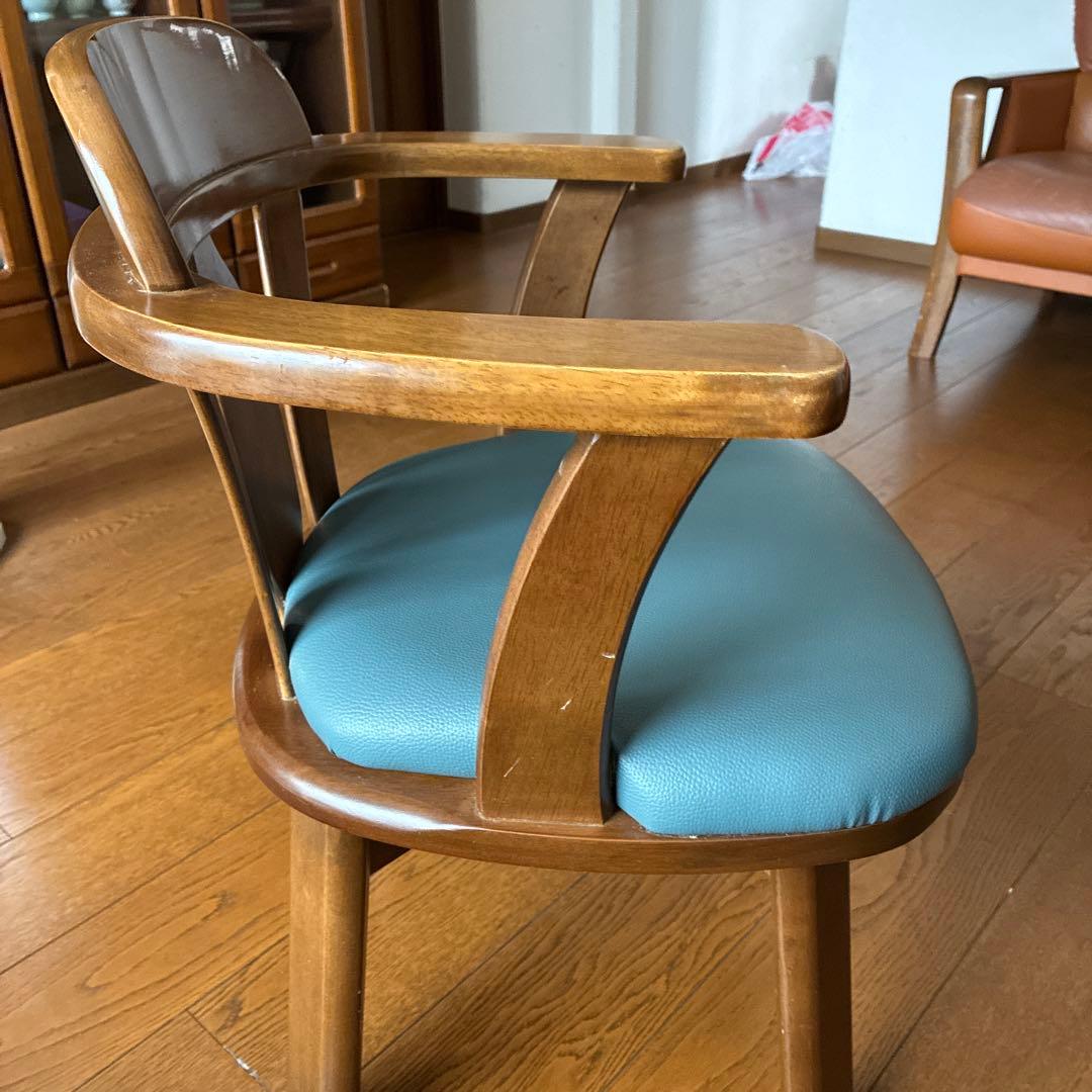 木製ダイニングチェア(回転可能)1脚