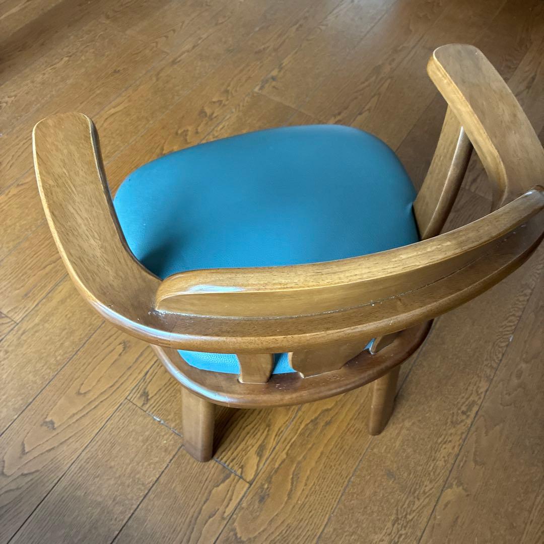 木製ダイニングチェア(回転可能)1脚