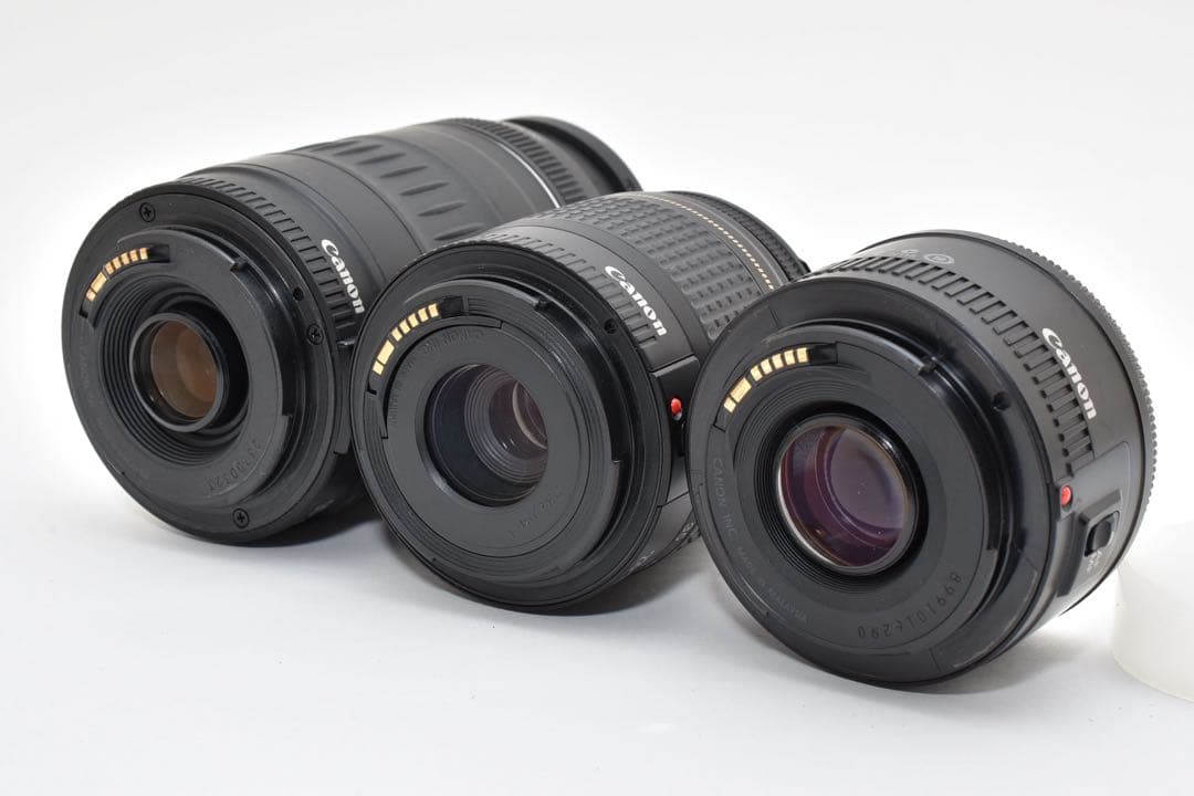 保証付き/canon kiss x10i 標準&望遠&単焦点トリプルレンズセット