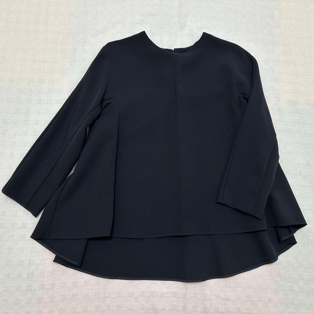 TOMORROWLAND　ドライダブルクロス クルーネックプルオーバー　ネイビー