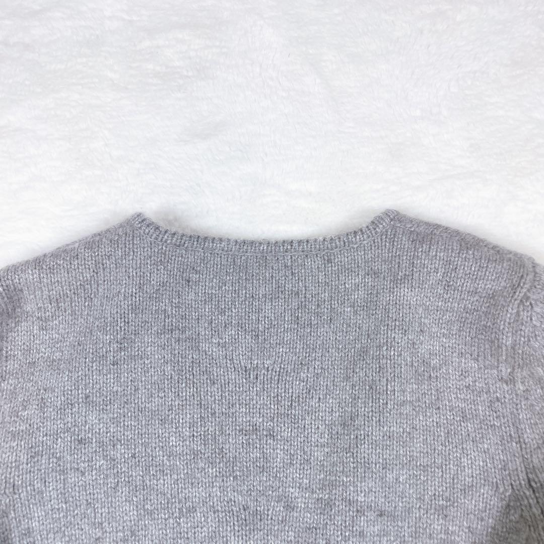 フォクシーブティック　ダブルジップ　カーディガン　カシミヤ　グレー