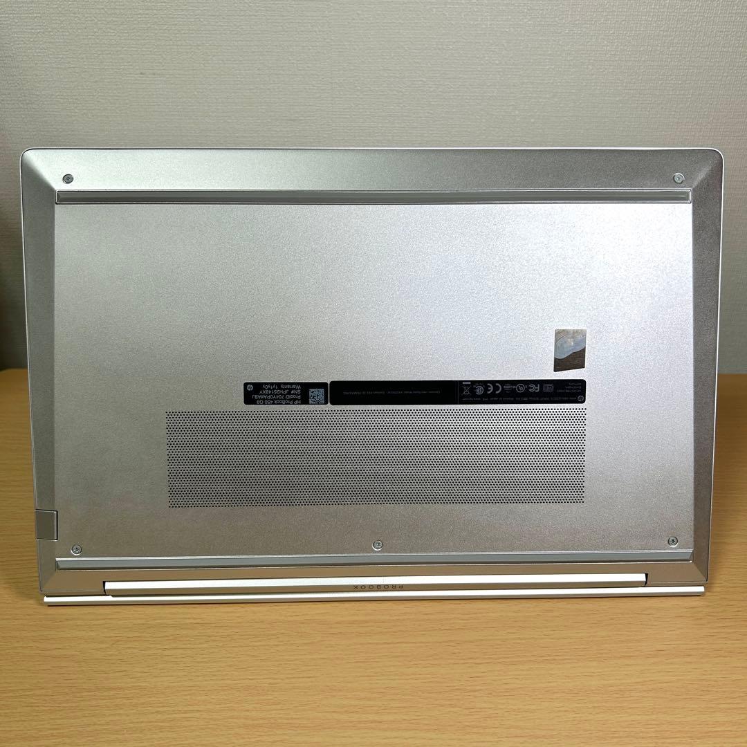 美品 hp Probook 450G9 i7 512GB 16GB 15インチ