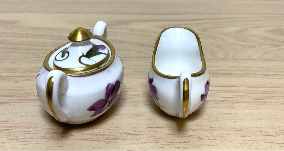 ハマースレイ　バイオレット　ミニチュア　ティーセット