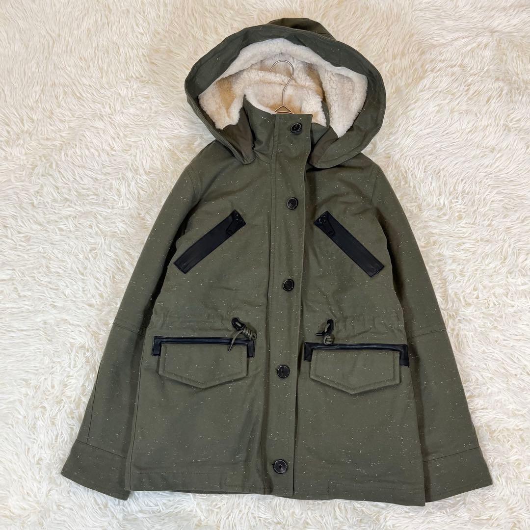 極美品✨ デンハム ボアライナー付 マウンテンパーカー モッズコート 3way