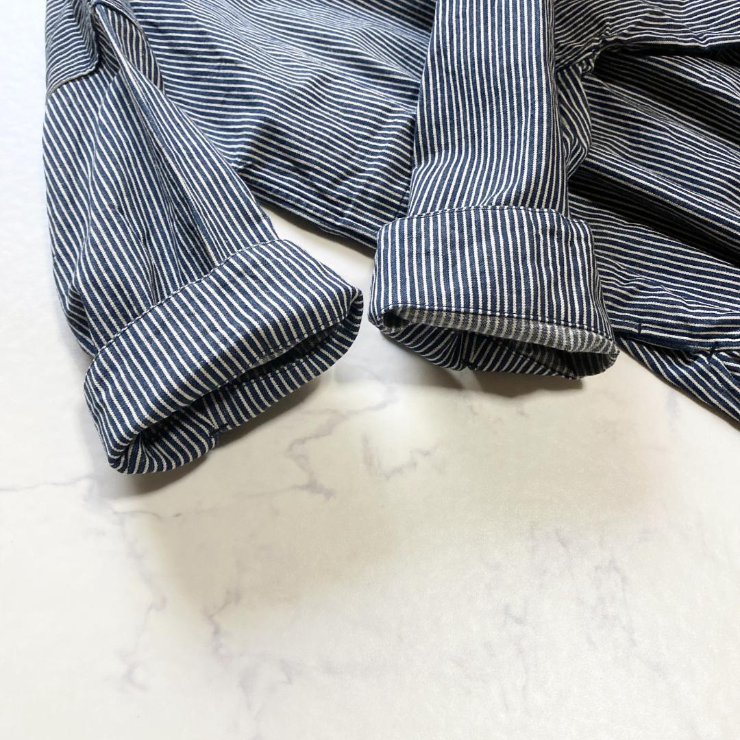 美品✨45R ONEONE いろいろデニムのプルフリルチュニック インディゴ