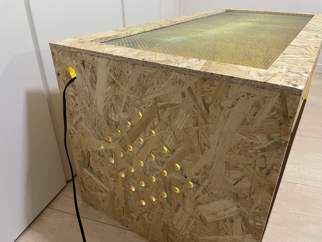 爬虫類ケージ　爬虫類飼育ゲージ　90×45×45サイズ　天井金網仕様
