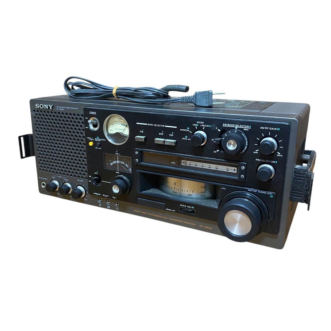 【ジャンク】SONY ICF-6800A ラジオ　バントレシーバー　昭和　レトロ